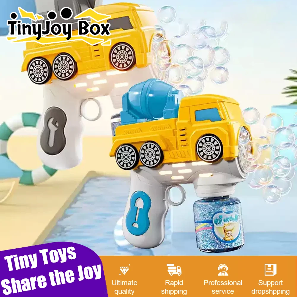 Techniek Voertuig Zeepbellen Machine Speelgoed Elektrisch Bellenpistool Buitenspellen voor kinderen Speelgoed voor kinderen Baby Jongens Meisjes Geschenken