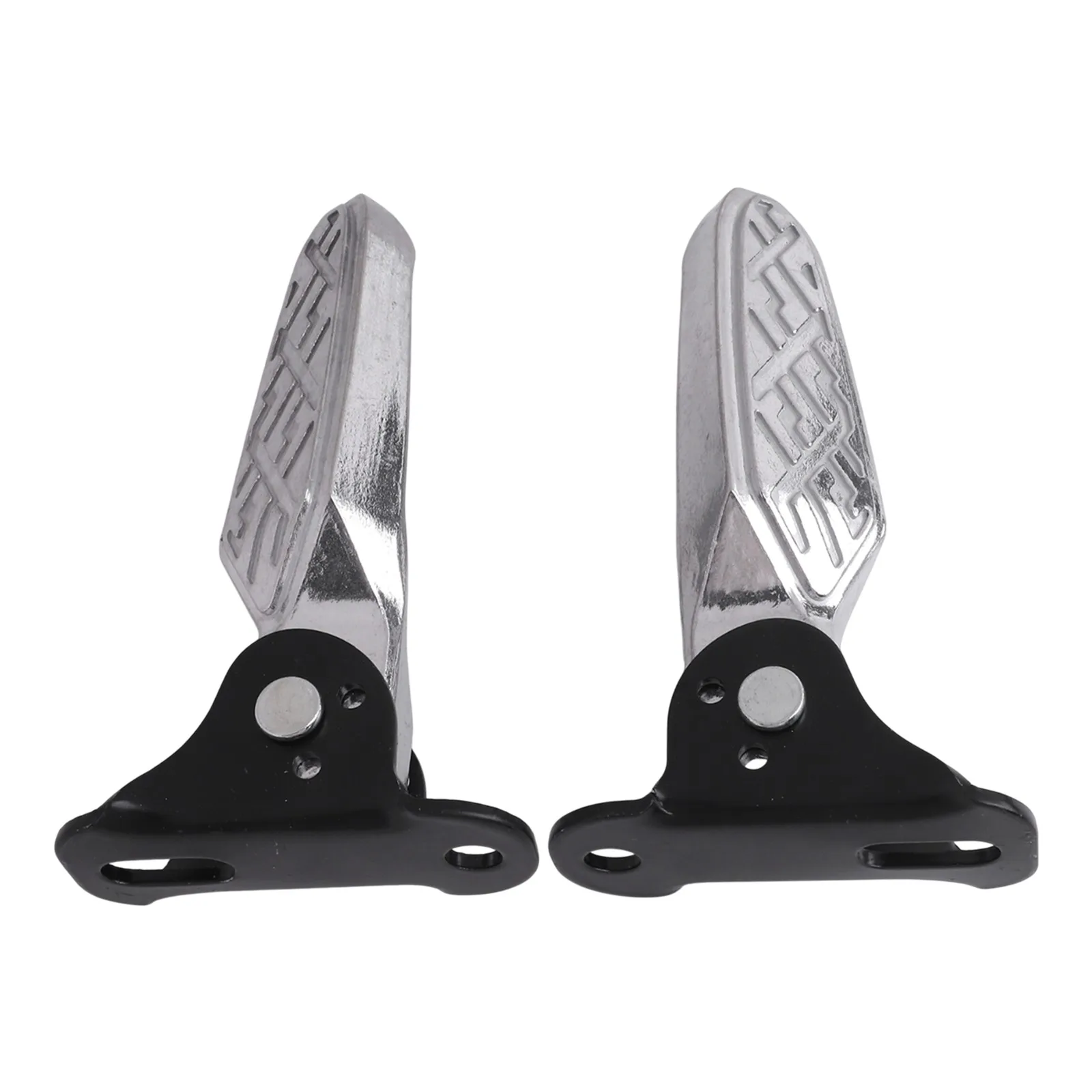 Black silver Pegs Folding Pegs Pegs Folding Pegs Strong Load-bearing Force Steel Thickened Aluminum Alloy Electric Bicycle