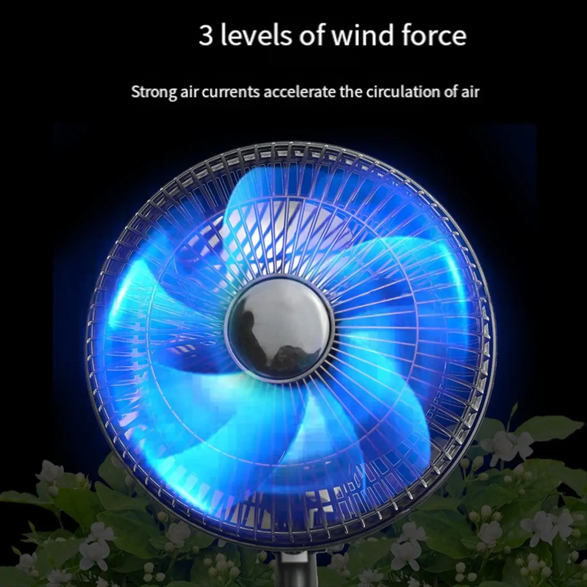 ABKM Grow Tent Clip Fan Quiet Oscillating Ventilation for Hydroponics Circulation Cooling for Hydroponics Greenhouses EU Plug
