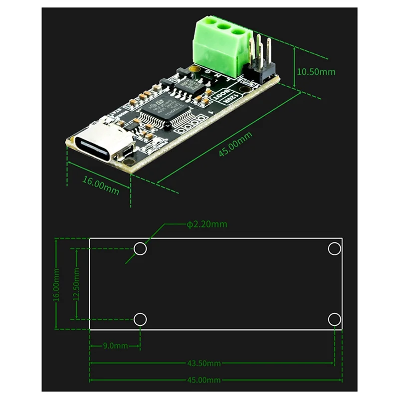 ABRW-Canable Canbus Transceiver USB إلى PCAN محول محلل بروتوكول CAN2.0 وحدة تحكم تسلسلية