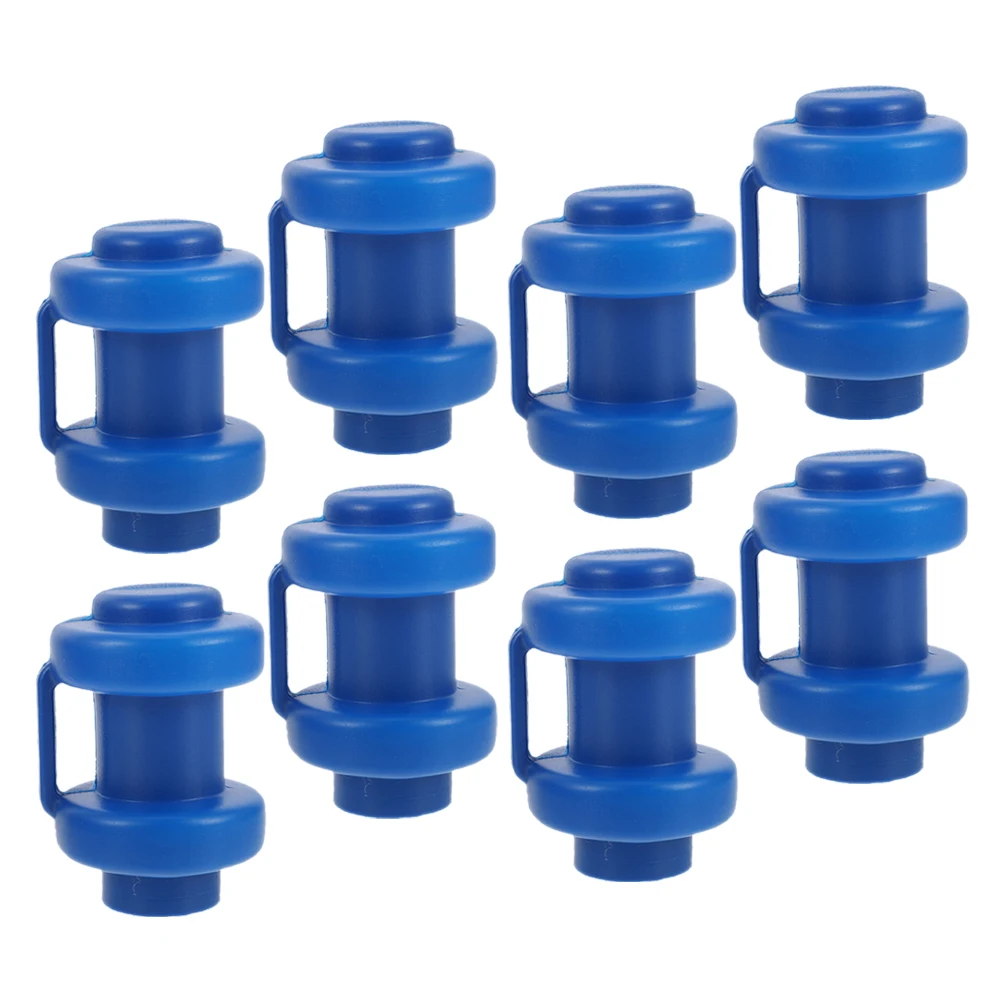 

8 Pcs Pipe Cap Railing Top Cover Plastic Rod Caps Trampoline Replacement Parts Wear Resistant Small Tube Parts Replacement