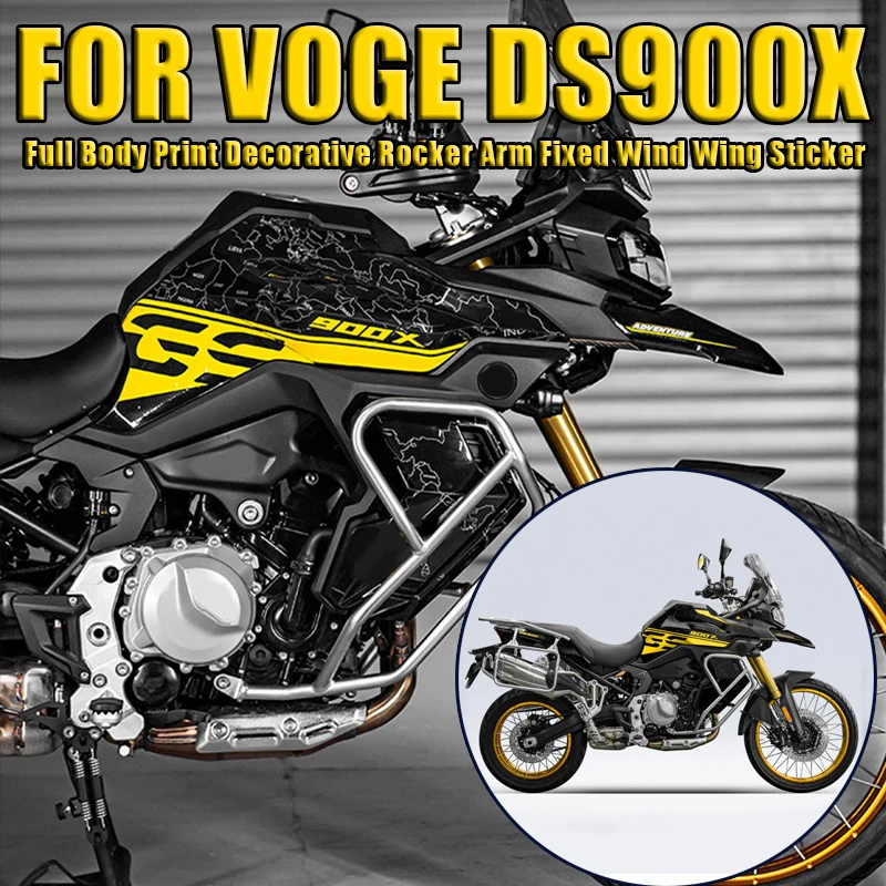 

FOR VOGE DS900X DS 900X DS900 X Full Body Print Decorative Sticker Modified Rocker Arm Fixed Wind Wing Stickers Accessories