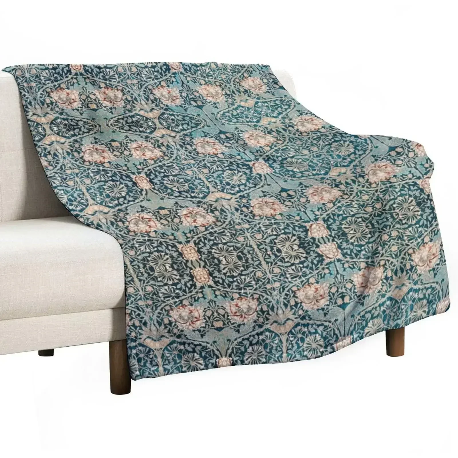 Honeysuckle pattern (1876) by William Morris. Original from The MET Museum. Throw Blanket Sofa Soft Plush Plaid Blankets