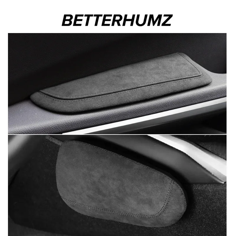 Made of Alcantara For Mini Cooper R56 R50 R52 R53 R55 R60 Door Armrest Elbow Pad Knee Support Cushion Car Interior Accessories