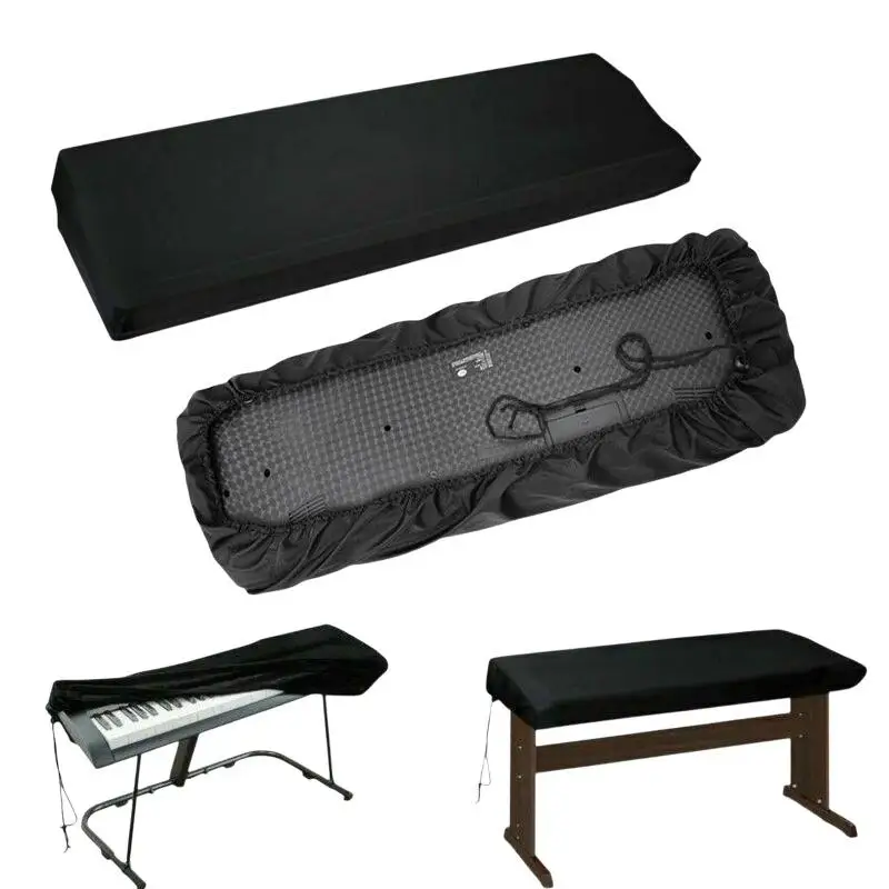 ~1PCS 61/88 Keys Electronic Piano Keyboard Covers Keyboards Stretchable Dust Proof Folding Waterproof