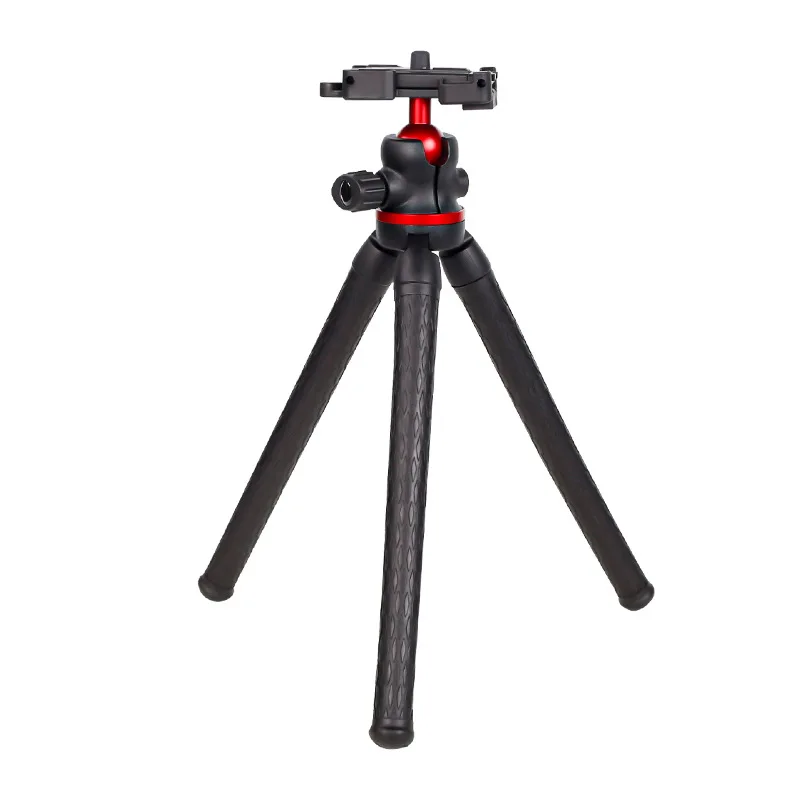 2025 Nieuwe Flexibele Octopus Statief voor Telefoon Camera DSLR 2in1 Ontwerp Statief met Telefoon Houder Side Cold Shoe 1/4 ''Schroef