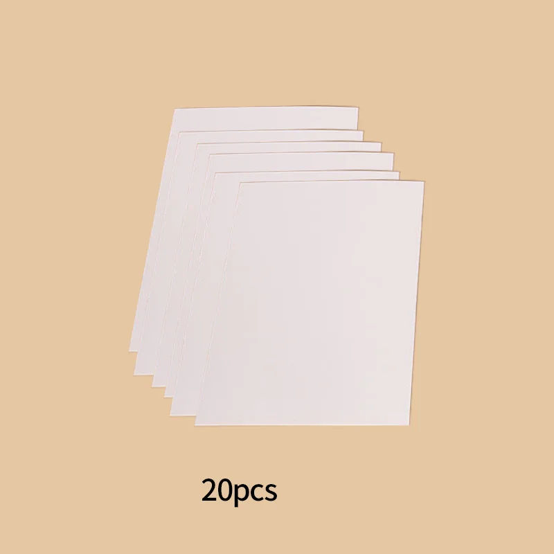 20 pcs thick cowhide cardboard DIY Card blank postcard cowhide bookmark Doodle drawing paper Decorative paper