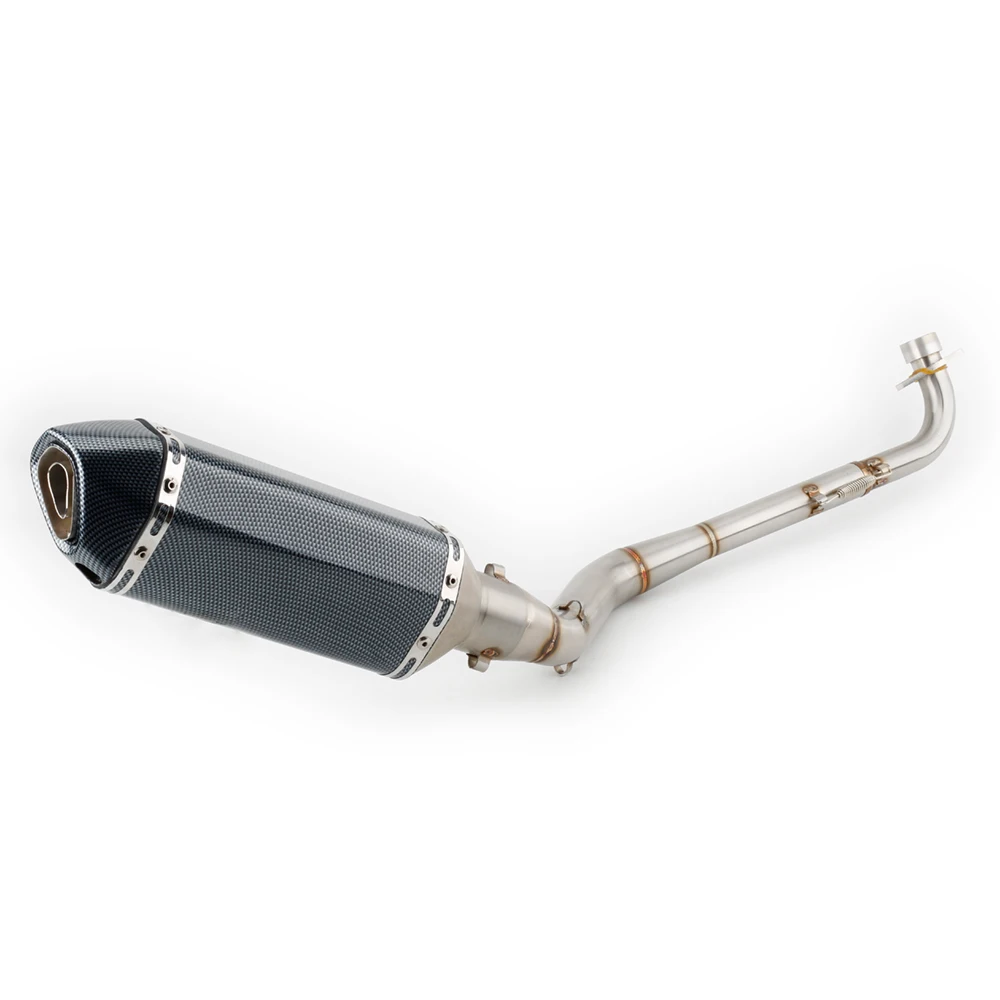 For Honda MSX 125 Grom 2013 to 2020 Motorcycle Exhaust Muffler Middle and Front Link Pipe Full System  Slip-on