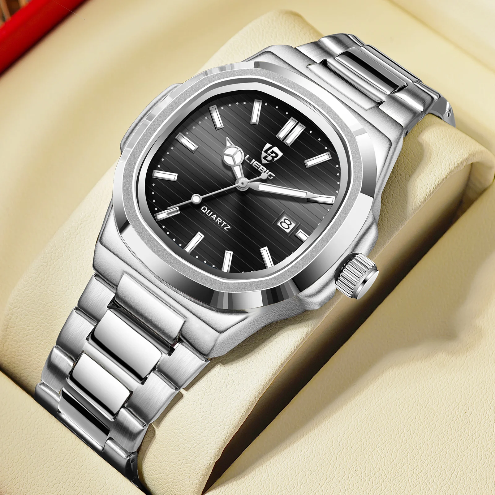 

LIEBIG Fashion Luxury Quartz Watches Business Movement Time Lady Watch Calendar Waterproof Wristwatch For Men Women Reloj Hombre