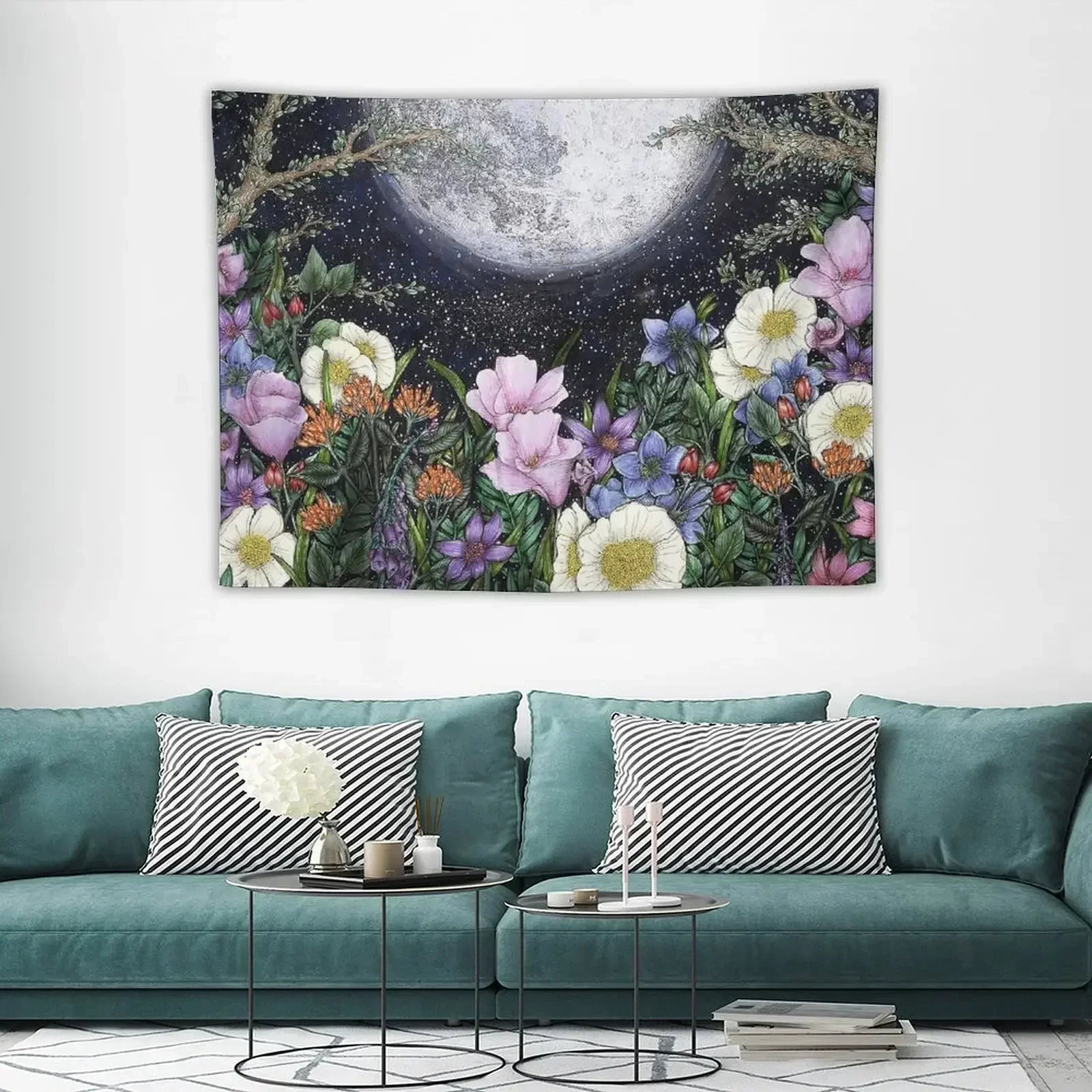 

Midnight in the Garden II Tapestry Room Decorations Aesthetic Wall Mural Room Decorations Room Decoration Aesthetic Tapestry