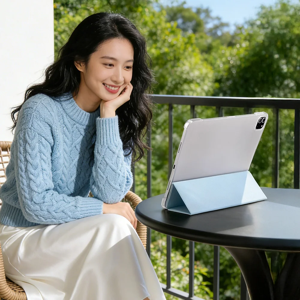 

WiWU Full Protective Case for iPad Air 13 11 M4 M3 M2 Multi-angles Stand Auto-sleep PU Tablet Case for iPad Pro 13 11 12.9 inch