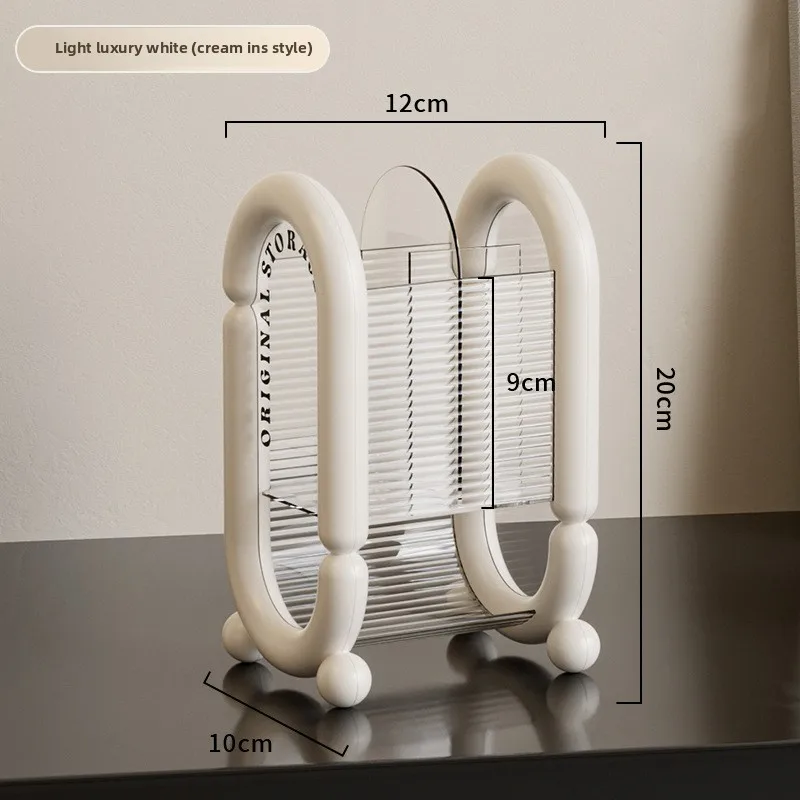 แปรงแต่งหน้าOrganizerเดสก์ท็อปลิปสติกแป้งพัฟความงามไข่เครื่องสําอางค์Dresserชั้นวาง