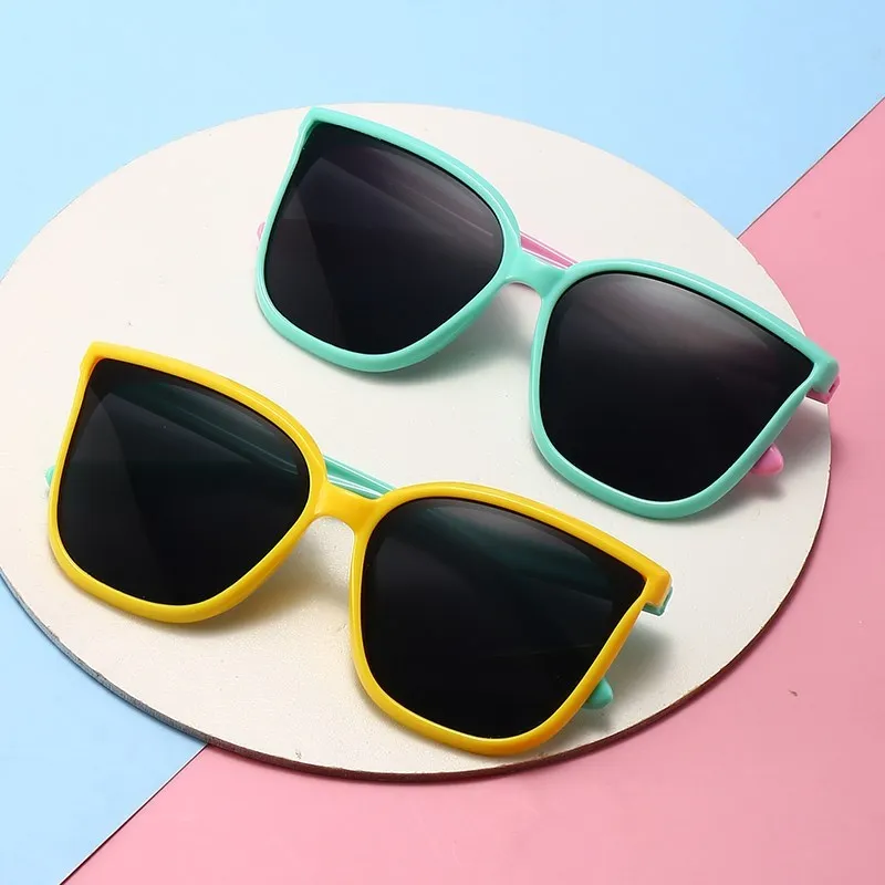 Children's Square Cat Eye Polarized Sunglasses Kids Boys Grils Babys Polarization  Sun Glasses UV400 Sunglasses For Kid Children