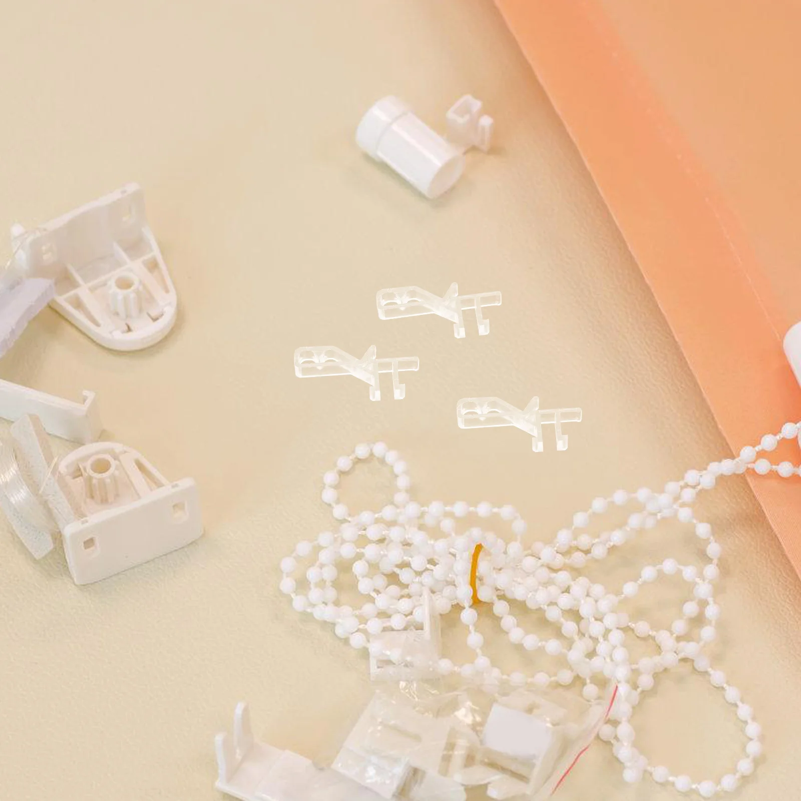 20 قطعة مقاطع التجنيب الستارة الشفافة مقاومة الأقواس العمياء المناسب قطع غيار غير مرئية للمنزل #1