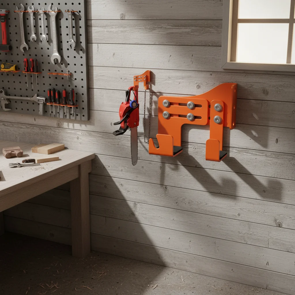 

Heavy-Duty Adjustable Chainsaw Wall Mount With Protective Sponge Pads Heavy Duty Chainsaw Wall Mount Holder