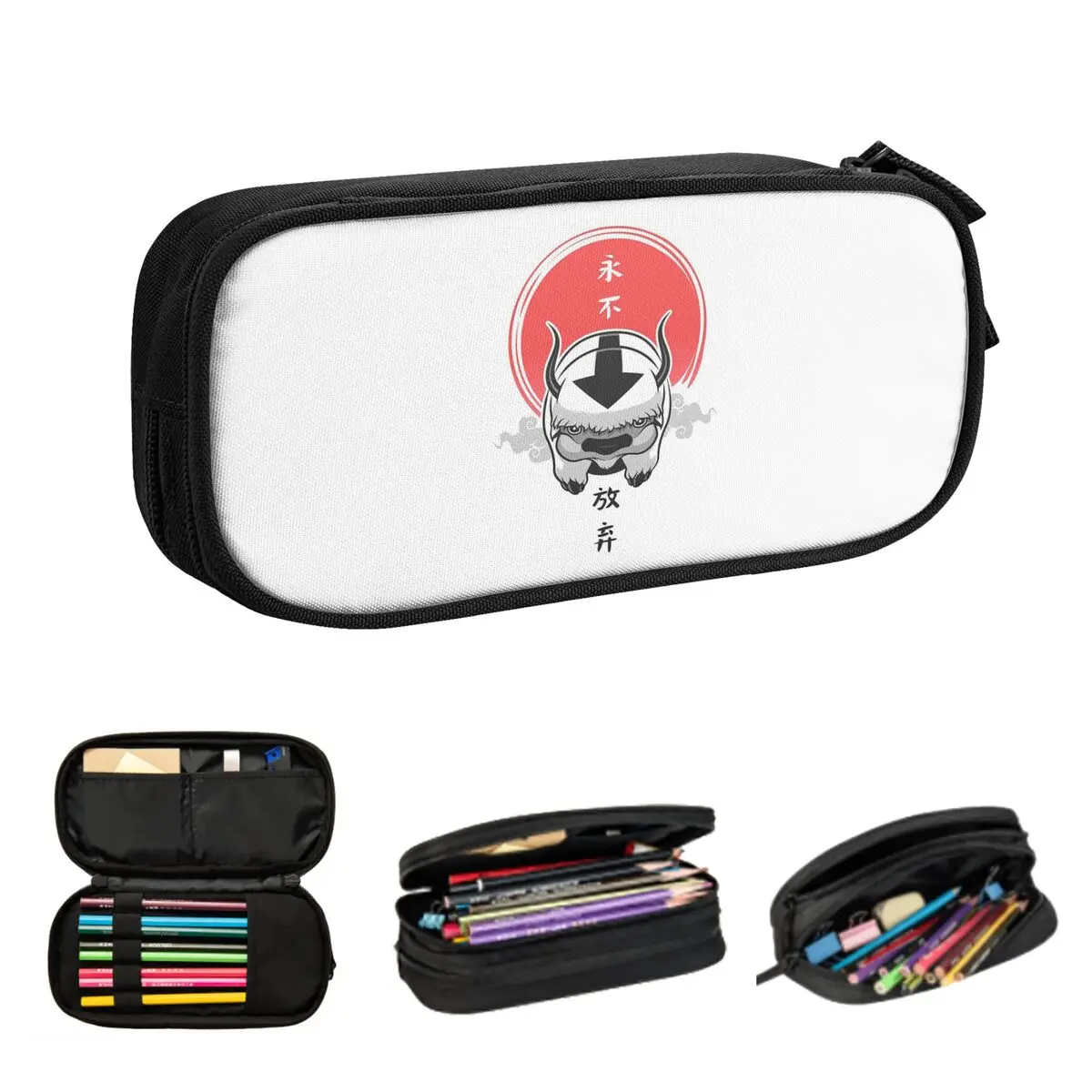 아바타 마지막 Airbender 연필 케이스 학생 선물 펜 상자 연필 가방 대용량 연필 주머니 문구 용품