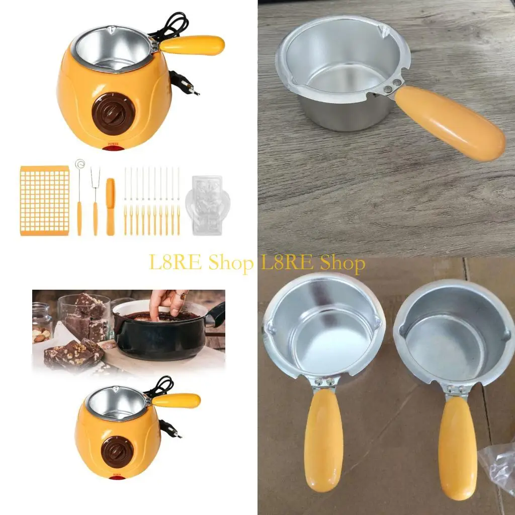 L8RE 전기 퐁듀 캔디 치즈 버터 주방 도구를위한 L8RE Electric Fondue Warmer Machine 베이킹
