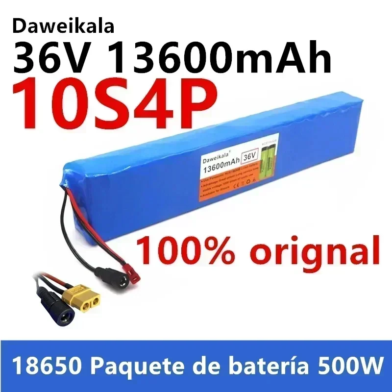 

100% original high-power 18650 battery 36V10S4P 13600mAh battery pack 500W, with BMS