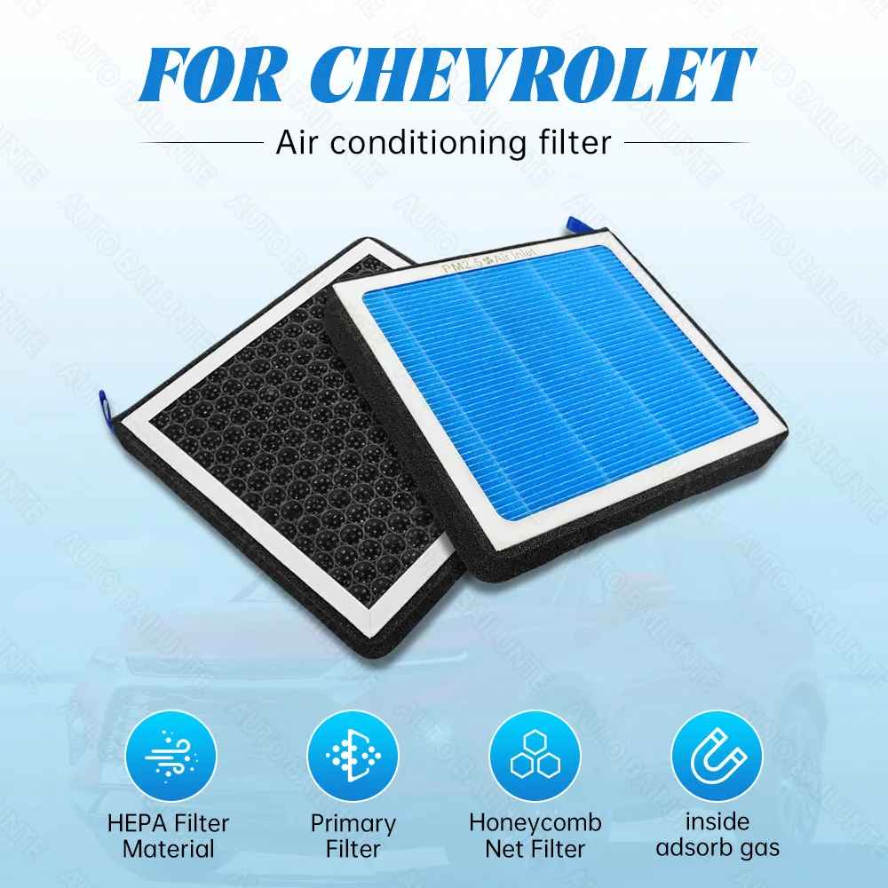 

1 шт. для Chevrolet Silverado 1500 2019-2025 2500 3500 HD 2020-2025 автомобильный воздушный фильтр кондиционер сменный комплект автомобильные аксессуары
