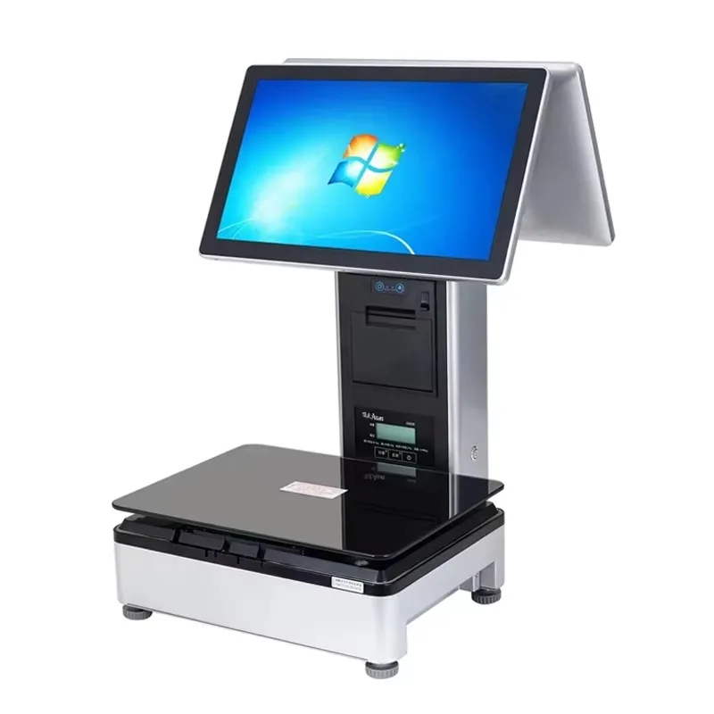 Aonpos Hot Sale Digital AI Electronic Cash Register Scale All in One System Weighing Scale With Printer