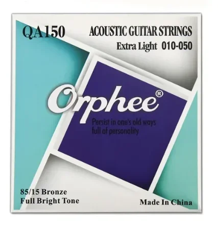 Orphee Akoestische Gitaarsnaren Folk Gitaarsnaren Koolstofstaal Zeshoekige Legering Geschikt voor Beginnende Gitaaraccessoires