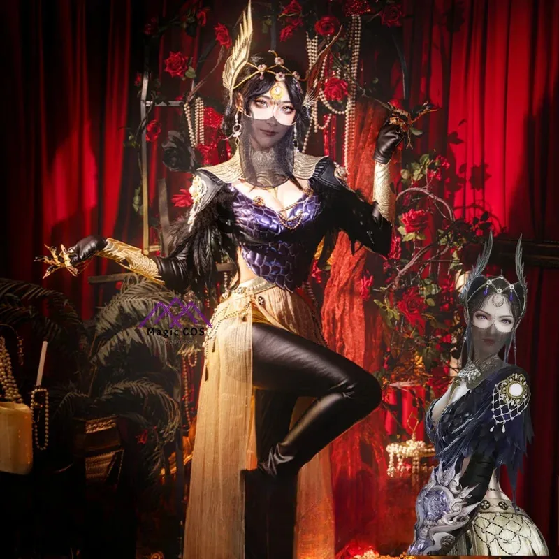 Hot Game Naraka: Bladepoint CANAAN Cosplay Costume Full Set with Armor Veil Wig High Quality Cos Anime Clothes Sexy Comic-Con