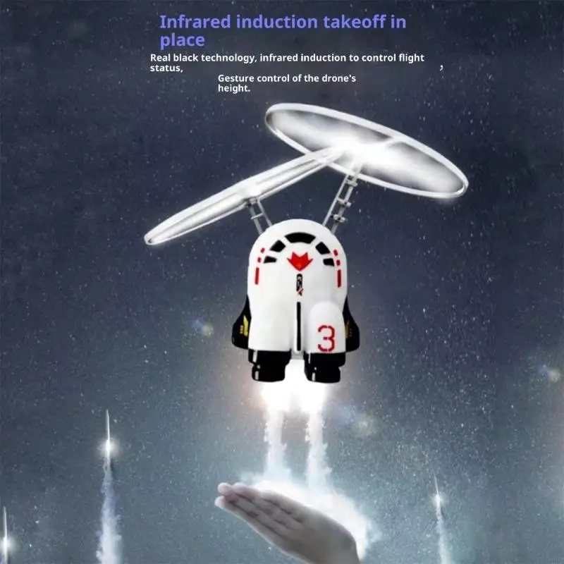 Juguete volador levitante recargable, Control movimiento manual, con efectos LED para niños y adultos, A2UB