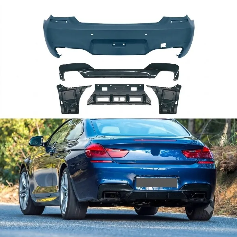 M-Tech Style Conversion Body Kit Direct Fit Front Rear Bumper Side Skirts Grille for  6 Series F06 F12 F13 2011-2018