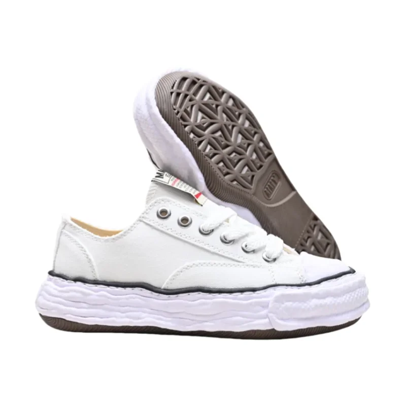 Casual Fashion MMY BLAKEY Skateboarding Shoes Ice Cream Platform White Canvas Dissolving Shoes for Men and Women Snekaers