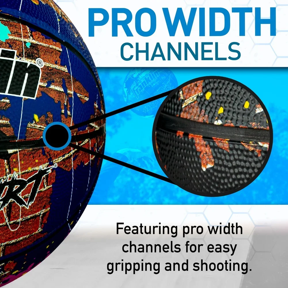 하드 코트 공식 농구 실내 실외 다중 표면 내구성 고무 29.5인치 공기 펌프 포함 고급 그립 오래 지속