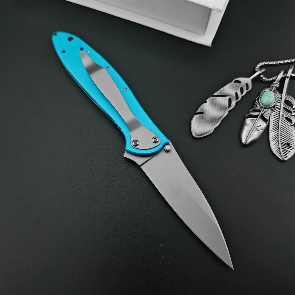 Outdoor Knife 1660 Folding Knife 8Cr13Mov Blade Aluminum Alloy Handle Pocketknife Survival Camping Hunting Cutting Tool