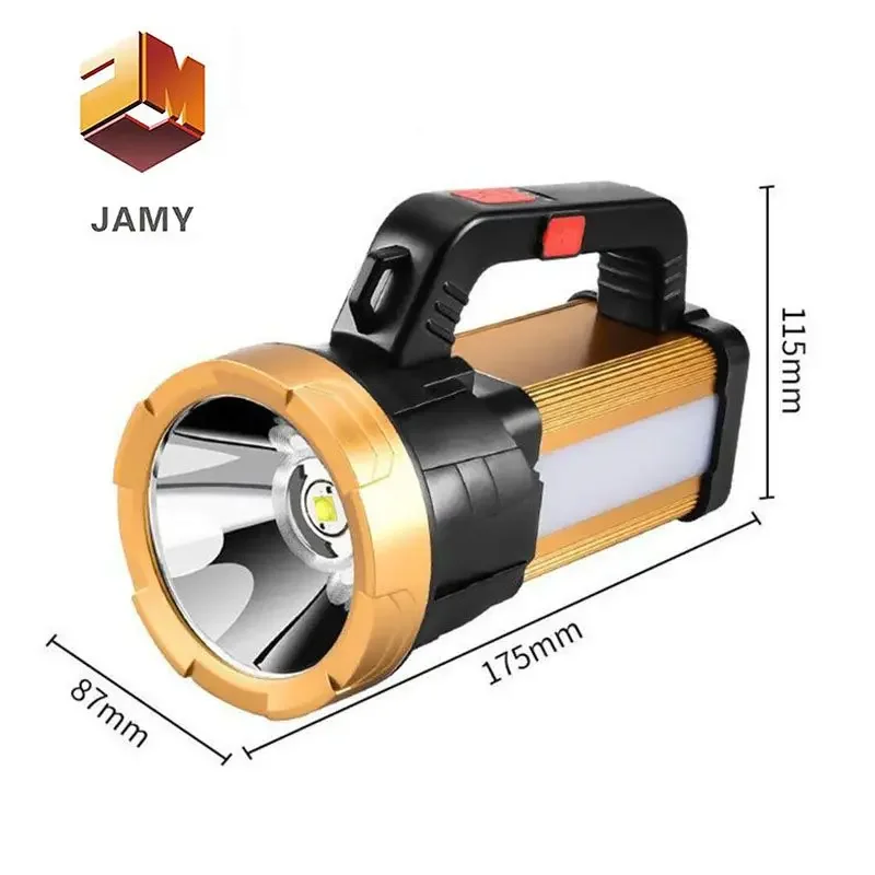 Imagem -04 - Livre à Prova Impermeável Água Recarregável Holofote Portátil Lanterna Brilhante ao ar Livre Lt039 ao ar
