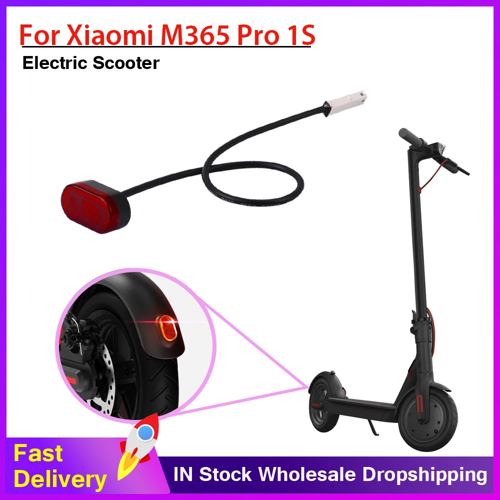 Waterproof Brake Light for Xiaomi Mi Electric Scooter M365 Pro 1S Electric Scooter LED Rear Tail Light Warning Stoplight Lights