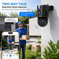Jooan 5K 8MP Dual Lens Dual Screen 5G IP Camera Wifi PTZ Outdoor AI Auto Tracking Two-way Audio CCTV Video Home Surveillance Cam 3