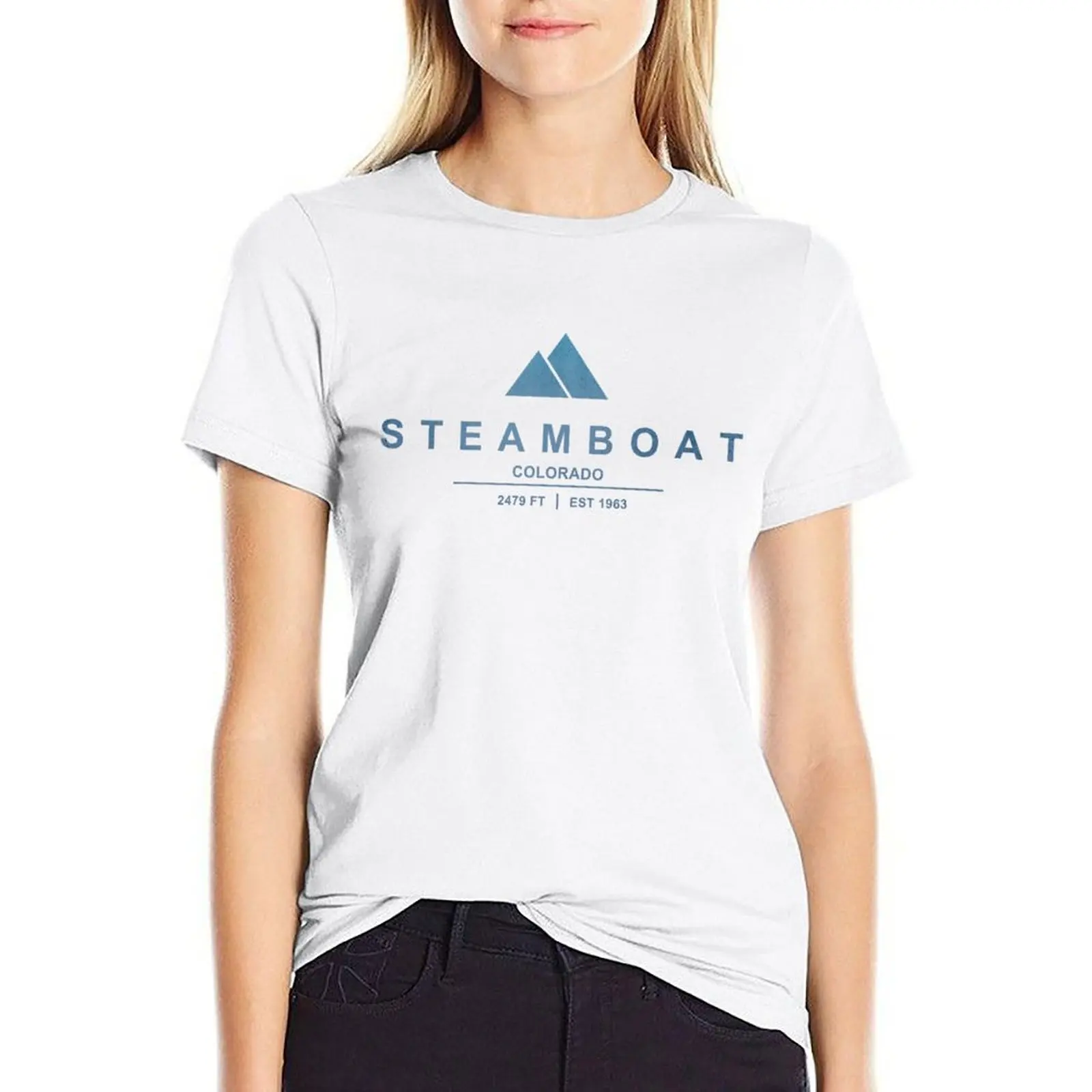 

Steamboat Ski Resort Colorado T-shirt tops Aesthetic clothing tight shirts for Women