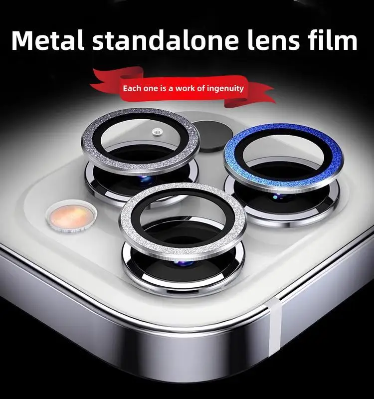 Lens Film 13pro Sprankelende Diamant 11 Beschermende Ring 15Promax Camera Voor Iphone Film 12Lens Ring Mini Glitter 14 Lens Film Plus