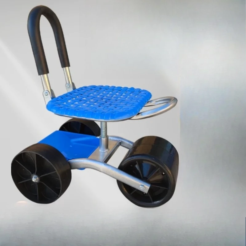 Greenhouse lazy car planting pruning rotating mobile lazy stool working bench lifting folding stool agricultural mobile stool