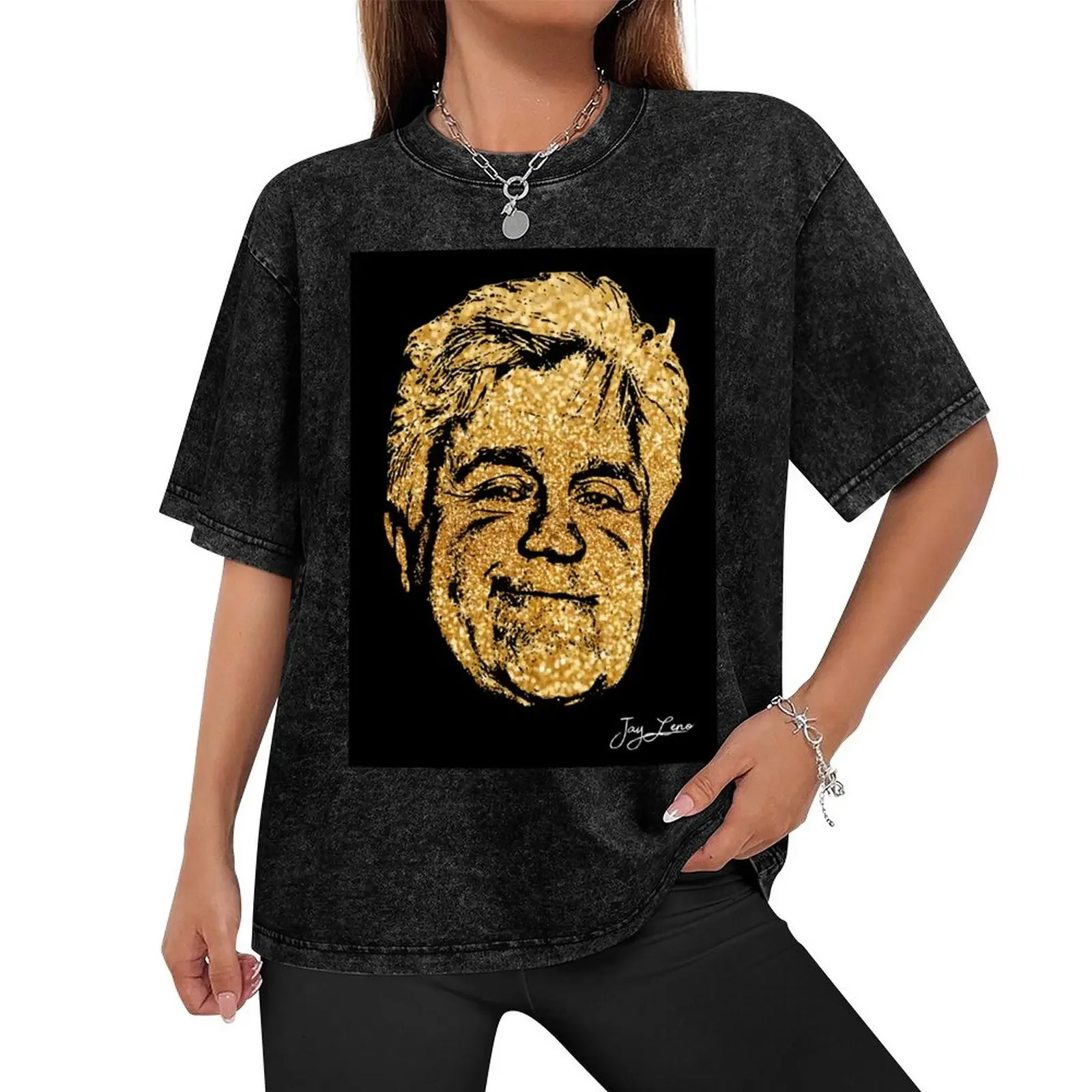 Jay Leno portrait T-Shirt quick drying boys animal print sweat shirts, men