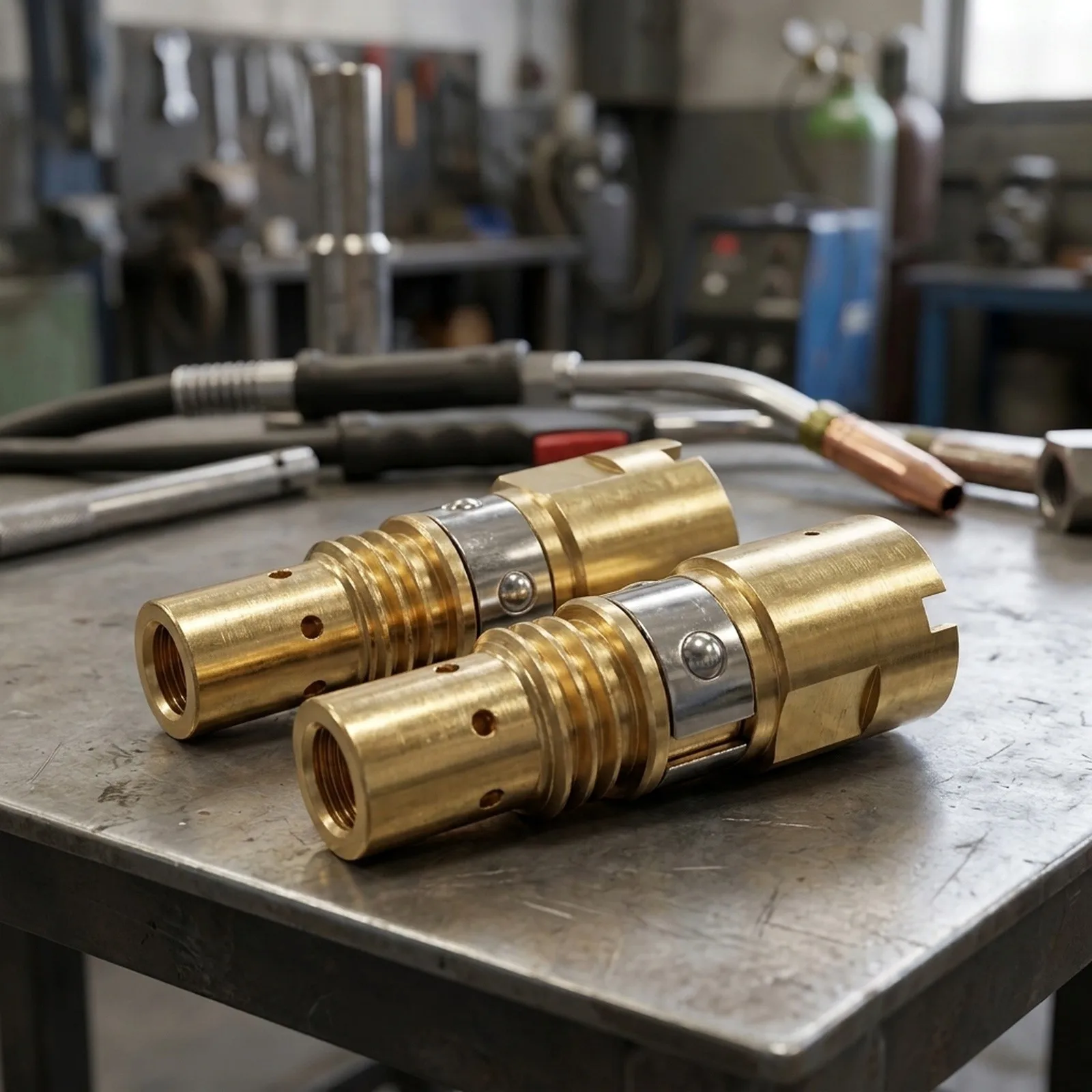 2 Pack Welding Gas Diffuser DM100 for Miller For MDX Series for mig Welding Replacement with Copper Material for Durable
