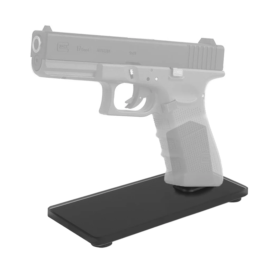 

ABS Glass Pistol Display Stand Airsoft Rack Holder for Glock Sig Sauer 9mm Magazine Model Showing Rack Tactical Gear Bracket