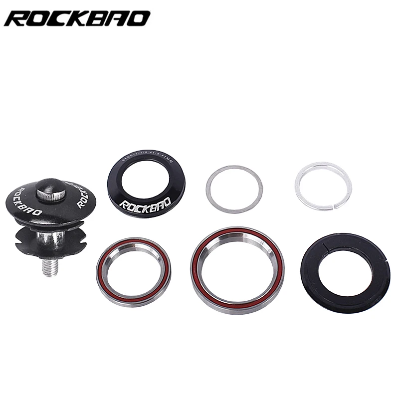 ROCKBAO MTB Bike Road Bicycle Headset 41.8-52MM 2 Bearing CNC 1 1/8-1 1/2