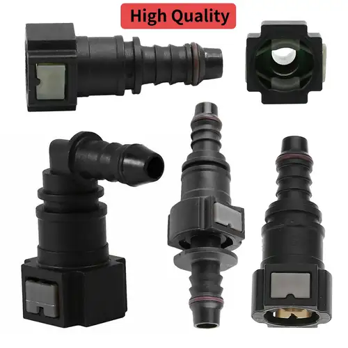 Imagen 2 del producto Acoplador de manguera de línea de combustible para coche, Conector de liberación rápida, manguera de nailon, ID6 7,89 9,89 ID10 11,80