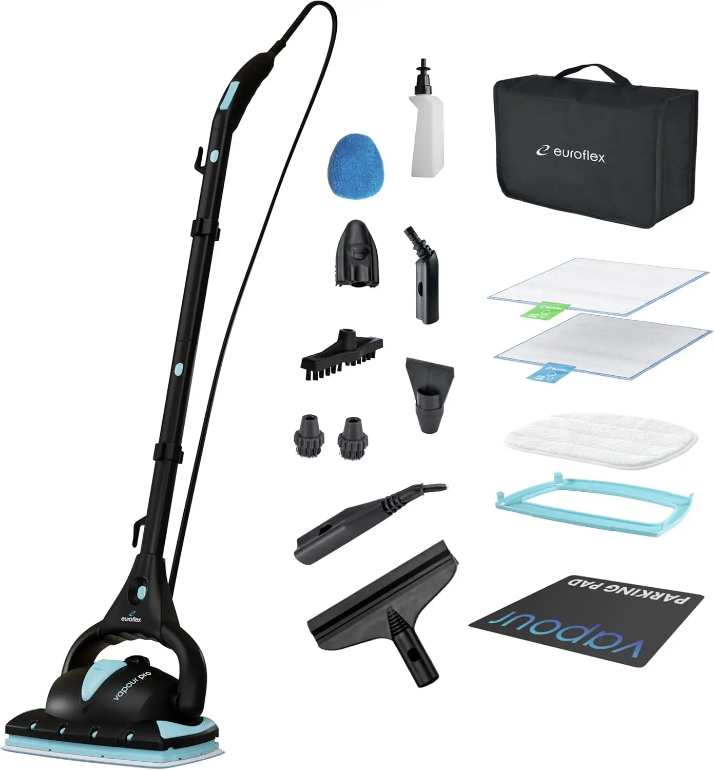 

18-Piece All-in-One Steam Cleaner & Mop with Ultra Dry Steam® Technology, Commercial Grade Cleaning Power