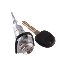 Car Front Driver Side Door Lock Cylinder with One Key Silver Zinc Alloy 819701MA00 Fit for Kia Forte Koup 2013 2012 2011 2010