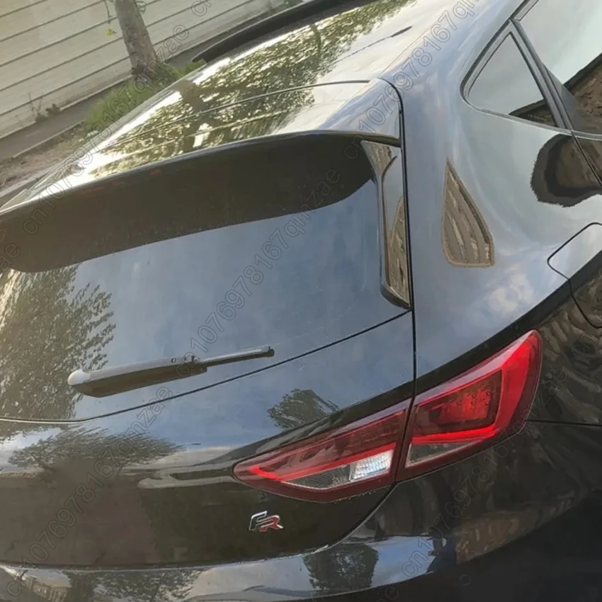 Für Seat Leon 5F FR MK3 5 Tür 2013-2019 Hinten Fenster Seite Spoiler Auto Fenster Trim Lip Hinten Dach stamm Top Flügel Splitter Tuning – Detail 6