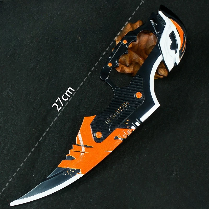27cm/10.62in Arena Breakout Belial Dusk Claw Blade Metalowa broń Model Gry Peryferia Nóż treningowy Ozdoba Chłopiec Zabawka Prezent