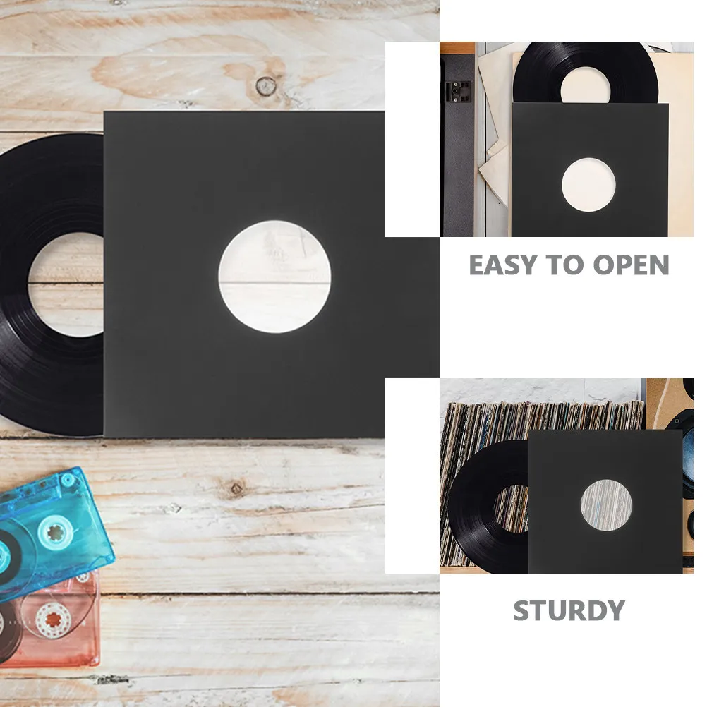 10Pcs Vinyl Record Covers Practical Design Easy Open Gift for Collectors Vinyl Record Jackets Outer Sleeve
