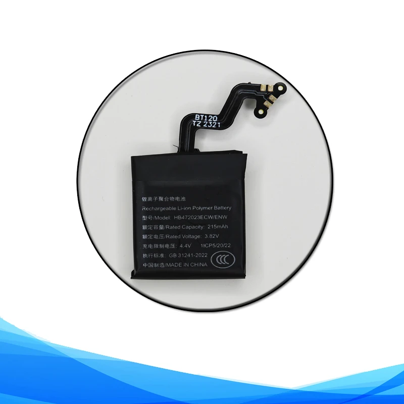215mAh 3.82V HB472023ECW Battery For Huawei Watch GT2 42mm  DAN-B19 Smart Device