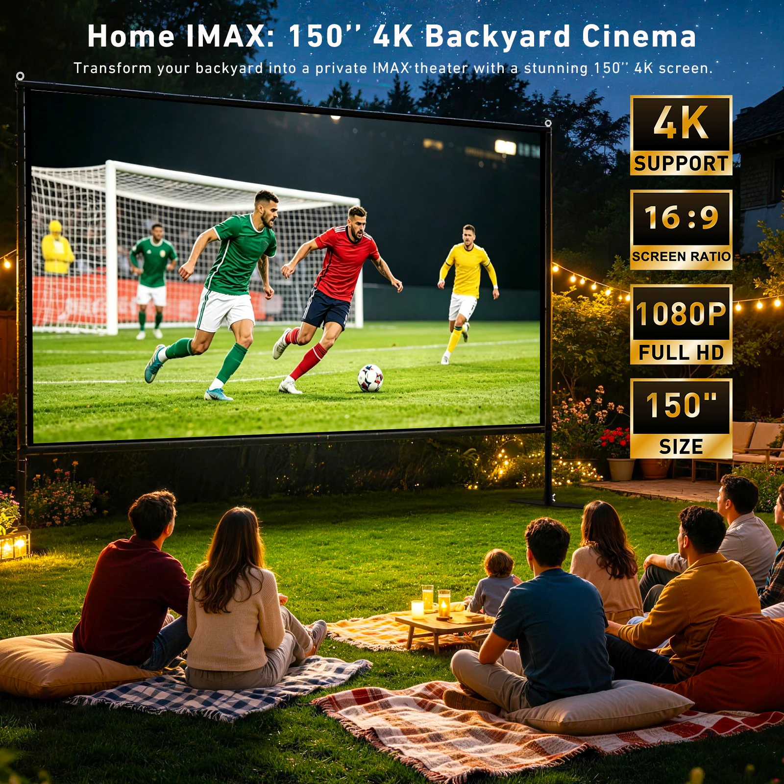 150 inch Projector Screen with - огляд і ціна Home Cinema Events