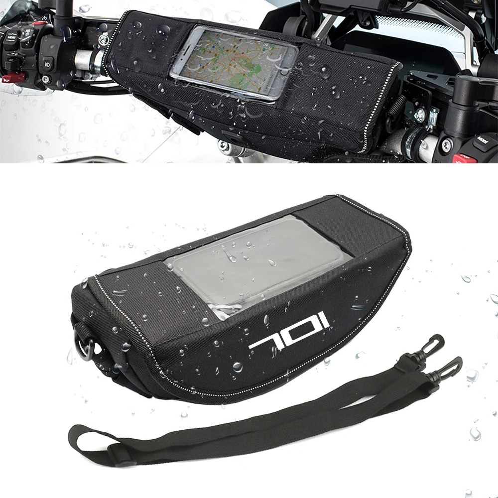 Bolsa para manillar de motocicleta Husqvarna Svartpilen 701 Supermoto SM 701 Enduro TE 701, bolsa de navegación impermeable, accesorios